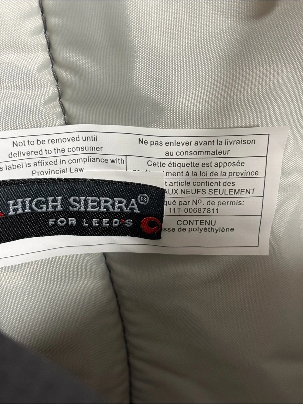 High Sierra Curve Backpack Black Gray Calabrio Tech Daypack NWT